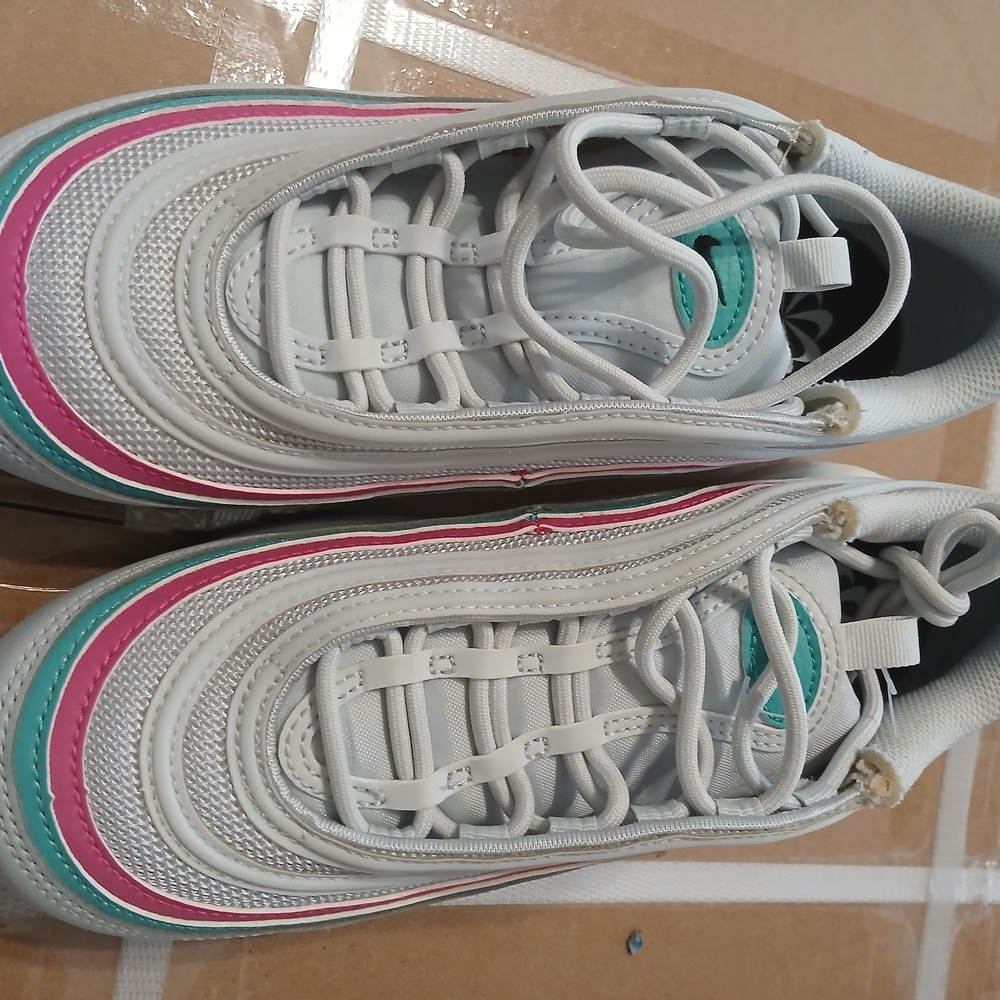 Nike Women's White and Teal Athletic Shoes